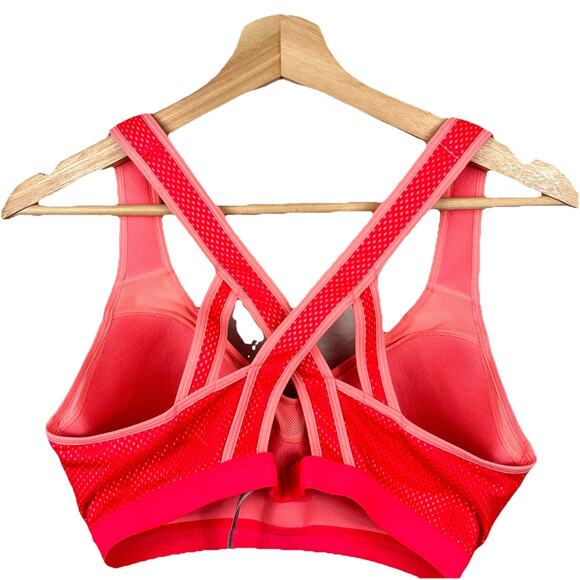INCREDIBLE by Victoria's Secret Sports Bra Size 36D Pink Crossback Full Support - Picture 2 of 9